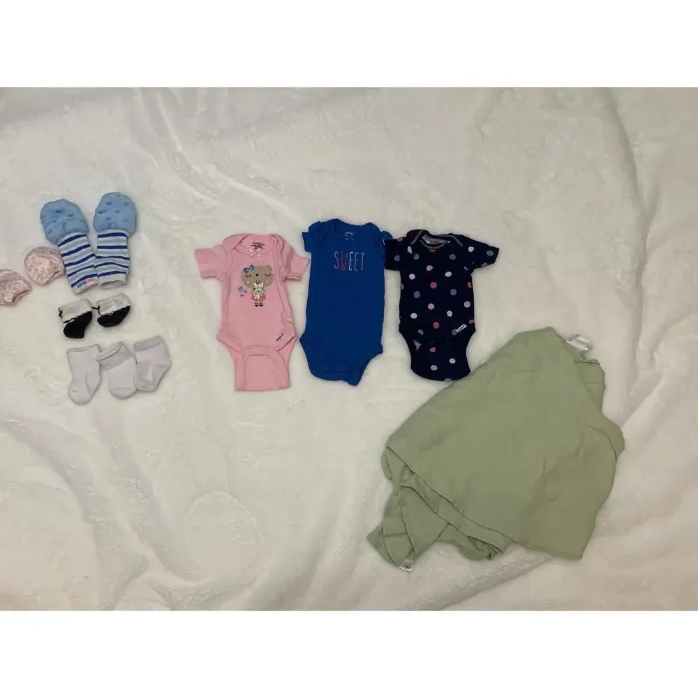Carter's Preemie Baby Girl Clothing Set Multicolor 8-Piece‎